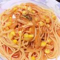 ayaakari's cooksnap of when they made 簡単ランチ☆ツナのトマトクリームパスタ.