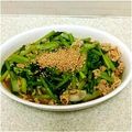 abcdefghｉｊ's cooksnap of when they made 小松菜と豚肉 オイスター煮.