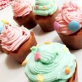 瑠衣ちゃん！'s cooksnap of when they made バタークリームで♡簡単カップケーキデコ.
