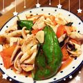 chibiiinon's cooksnap of when they made イカのバジルトマト炒め.