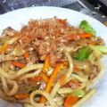 鯨家まり's cooksnap of when they made 野菜たっぷり焼きうどん　醤油味.