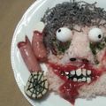 ＊ｅｇａｏ＊'s cooksnap of when they made ウィンナー 指 ハロウィン弁当.