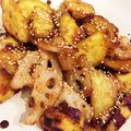 しましまたーたん's cooksnap of when they made 薩摩芋と蓮根の甘辛炒め.