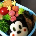 すけくんママ's cooksnap of when they made キャラ弁☆ミッキー＆ミニー.
