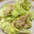 ♪おれんじ30♪'s cooksnap of when they made サッパリ☆レタスとカニカマのマヨポン和え.