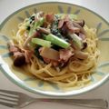 悠ぽんママ's cooksnap of when they made 簡単☆小松菜とベーコンのクリームパスタ.
