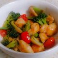 ののかーにゃ's cooksnap of when they made 簡単ダイエット！ささみとトマトブロコリ☆.