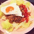 mkmkchan's cooksnap of when they made カフェご飯〜ロコモコ風そぼろ飯〜.