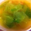 クマたぬき's cooksnap of when they made ベーコン＋えのき＋レタスのスープ.