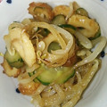 peachﾏﾐｰ's cooksnap of when they made もやし、ｷｭｳﾘ、ちくわの和え物.