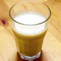 chou*'s cooksnap of when they made しょうが黒蜜♪のホットみるく♪.