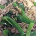 ichicube's cooksnap of when they made 豚肉とピーマンの生姜焼き.