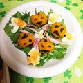 あい1706's cooksnap of when they made かまぼことかぼちゃのハロウィンサラダ.