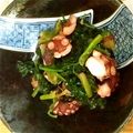 まいりいえみりい's cooksnap of when they made たことホウレンソウのガリバタ炒め.