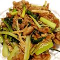 ぴぉたん's cooksnap of when they made 小松菜と豚肉のポン酢炒め.
