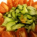 お願いひつじ's cooksnap of when they made 簡単前菜☆ズッキーニのさっぱり夏サラダ.
