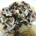かぴーな's cooksnap of when they made 白だしで簡単！高菜とベーコンの和風パスタ.