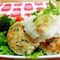 Ochi☆kun's cooksnap of when they made ふわふわきのこのおろしハンバーグ.