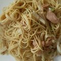 hamanny's cooksnap of when they made ツナと長いものにんにくバター醤油パスタ.