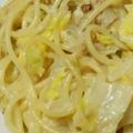hotmailer's cooksnap of when they made 簡単で美味しい白菜のミルクパスタ.