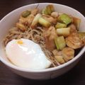 murayaka's cooksnap of when they made 【幼児食】鳥なんばん風ささ身蕎麦.