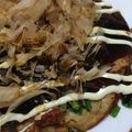 uniteayu's cooksnap of when they made もっと食べたぁい　牛すじ入りのねぎ焼き.
