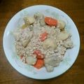 mayumorin's cooksnap of when they made 里芋と鶏ひき肉の煮物.