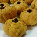 香り薫るかおり's cooksnap of when they made ハロウィン♡チョコ入りかぼちゃクッキー.