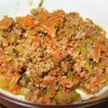 まこは～ん's cooksnap of when they made 豚ひき肉と大根の葉のピリ辛炒め.