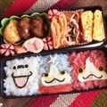 ﾊﾐｰﾁｬﾝ's cooksnap of when they made キューブな妖怪ウォッチ キャラ弁.
