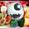 masaki✩'s cooksnap of when they made ディズニー　キャラ弁　マイクおにぎり.