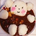 ricotanmam's cooksnap of when they made くまのカレー風呂.