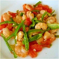 fukudoru's cooksnap of when they made えびとピーマンのトマト炒め.