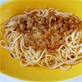 NATSU003's cooksnap of when they made とっても簡単！納豆スパゲティ.