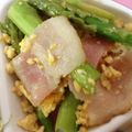 みんちゃん♡、's cooksnap of when they made アスパラとベーコンの卵炒め.