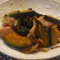 スタイリッシュママ's cooksnap of when they made かぼちゃときのこ、ベーコンのソテー.