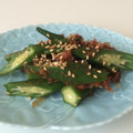 Beauvior's cooksnap of when they made 簡単すぎる！オクラの梅おかか和え.