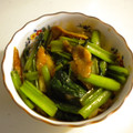 明日になれば♪'s cooksnap of when they made ヨシダソースで簡単＊小松菜と豚肉の炒め物.