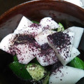 かぴーな's cooksnap of when they made もう一品！きゅうりとダイコンのゆかり和え.