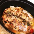 ykrykr's cooksnap of when they made 鯛とセロリのアクアパッツァ.