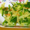 あたりめっこ's cooksnap of when they made 【小松菜・じゃが芋・桜エビ】ウマウマ炒め.