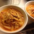 BellmanM's cooksnap of when they made 鍋ひとつで★あったかキムチ素麺.