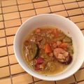 pumpkin23's cooksnap of when they made ひよこ豆と大麦の入ったヘルシー野菜スープ.
