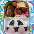 なるママ1029's cooksnap of when they made 3才のﾊﾞｰｽﾃﾞｰ弁当.