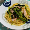 mochicong's cooksnap of when they made 小松菜とハムの和風パスタ.