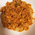 zunzunkoro's cooksnap of when they made 激うまチーズキムチチャーハン.