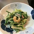 hiyo5220's cooksnap of when they made エビと水菜の味噌マヨサラダ.