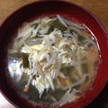 るっち0219's cooksnap of when they made 節約 ニラと カニカマの かき玉スープ♡.