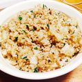 ぱるぴー。's cooksnap of when they made 超簡単♡ニラと挽き肉の餃子風炒飯.