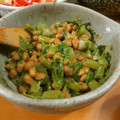 ピーチ♡チョコレート's cooksnap of when they made ねばねばコンビ♪つるむらさきと納豆和え♪.